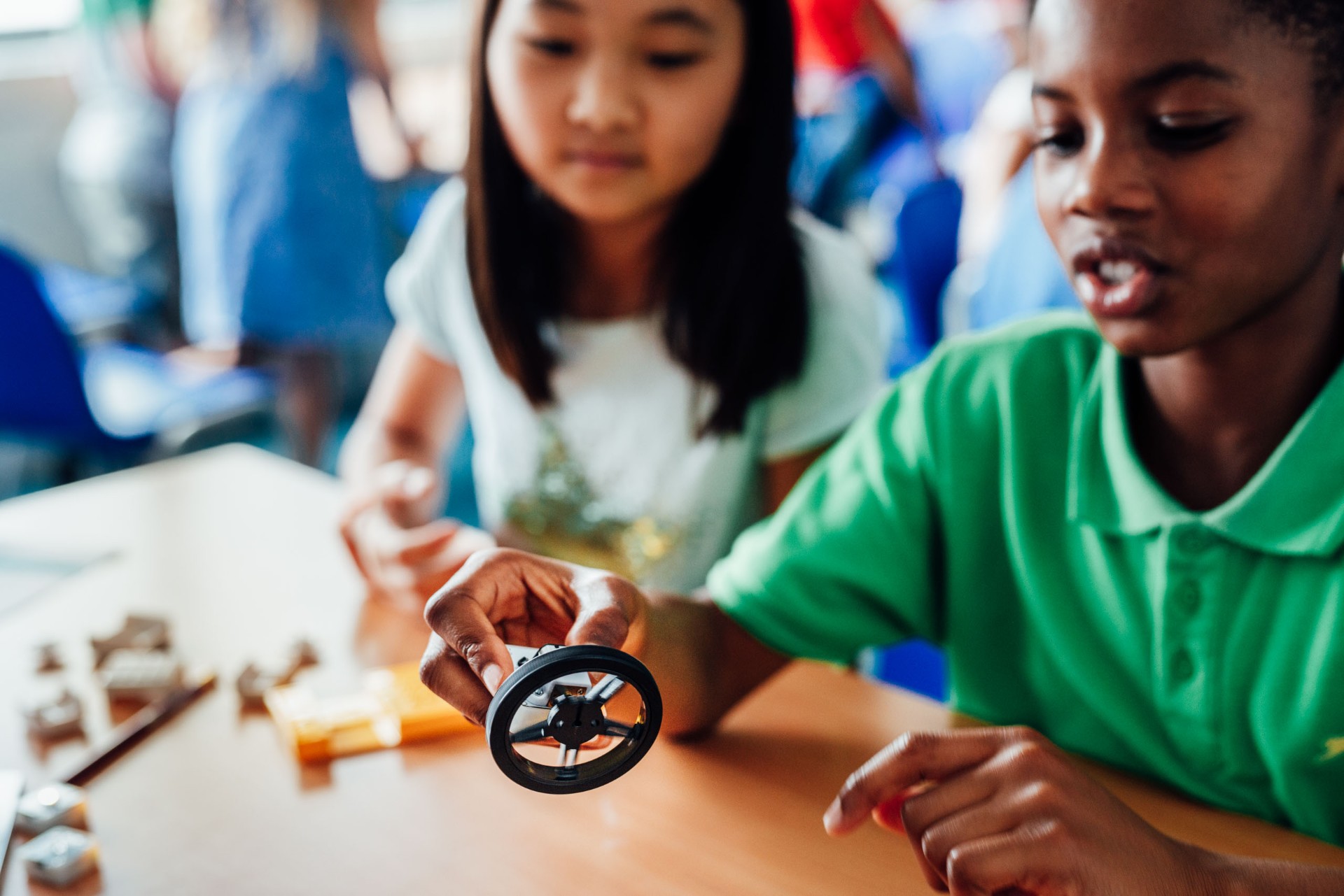 Students engaged in STEAM learning 1